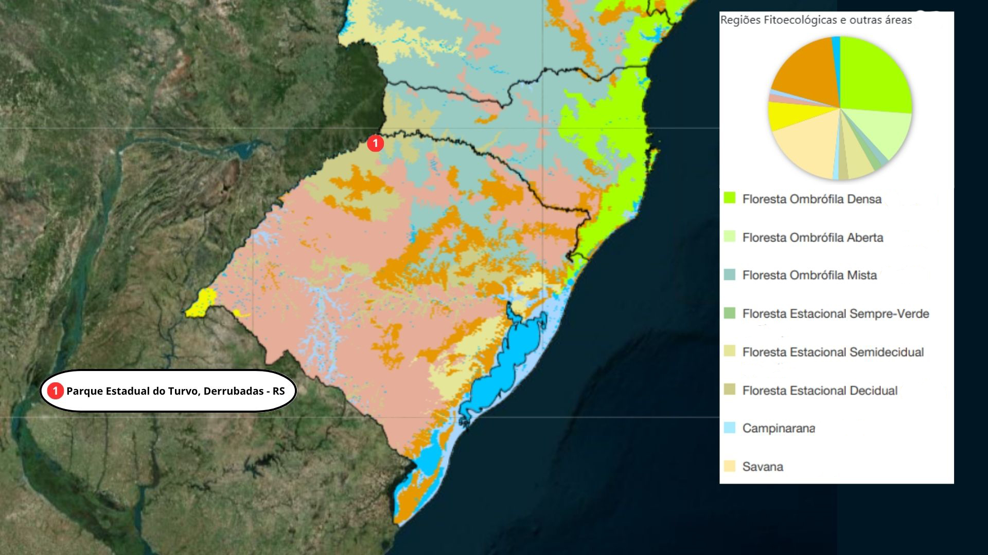 Mapa de distribuição